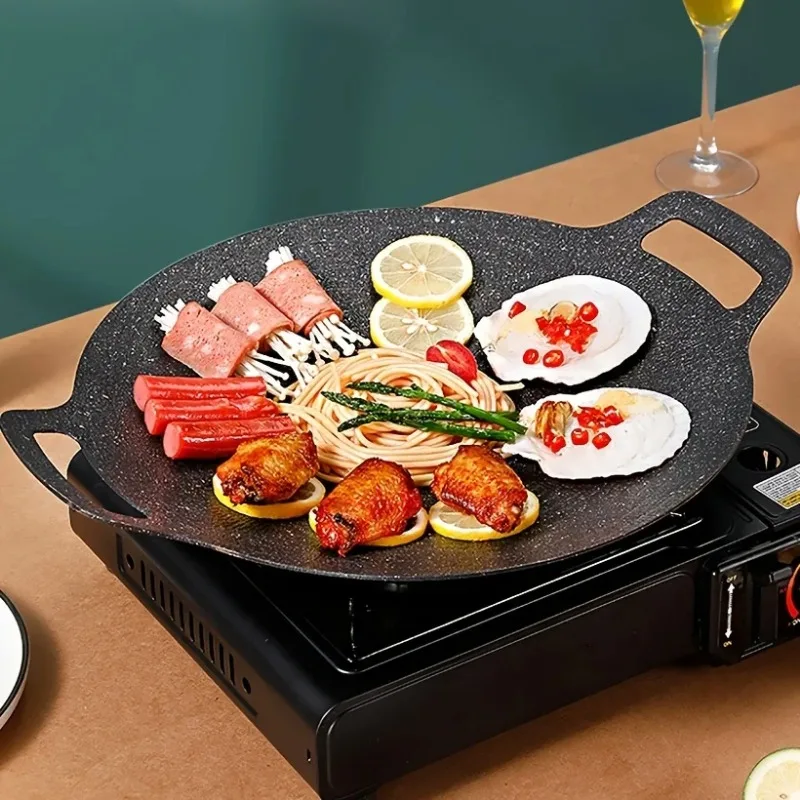 Korean Bbq Grill - Panela de torrefação antiaderente de ferro