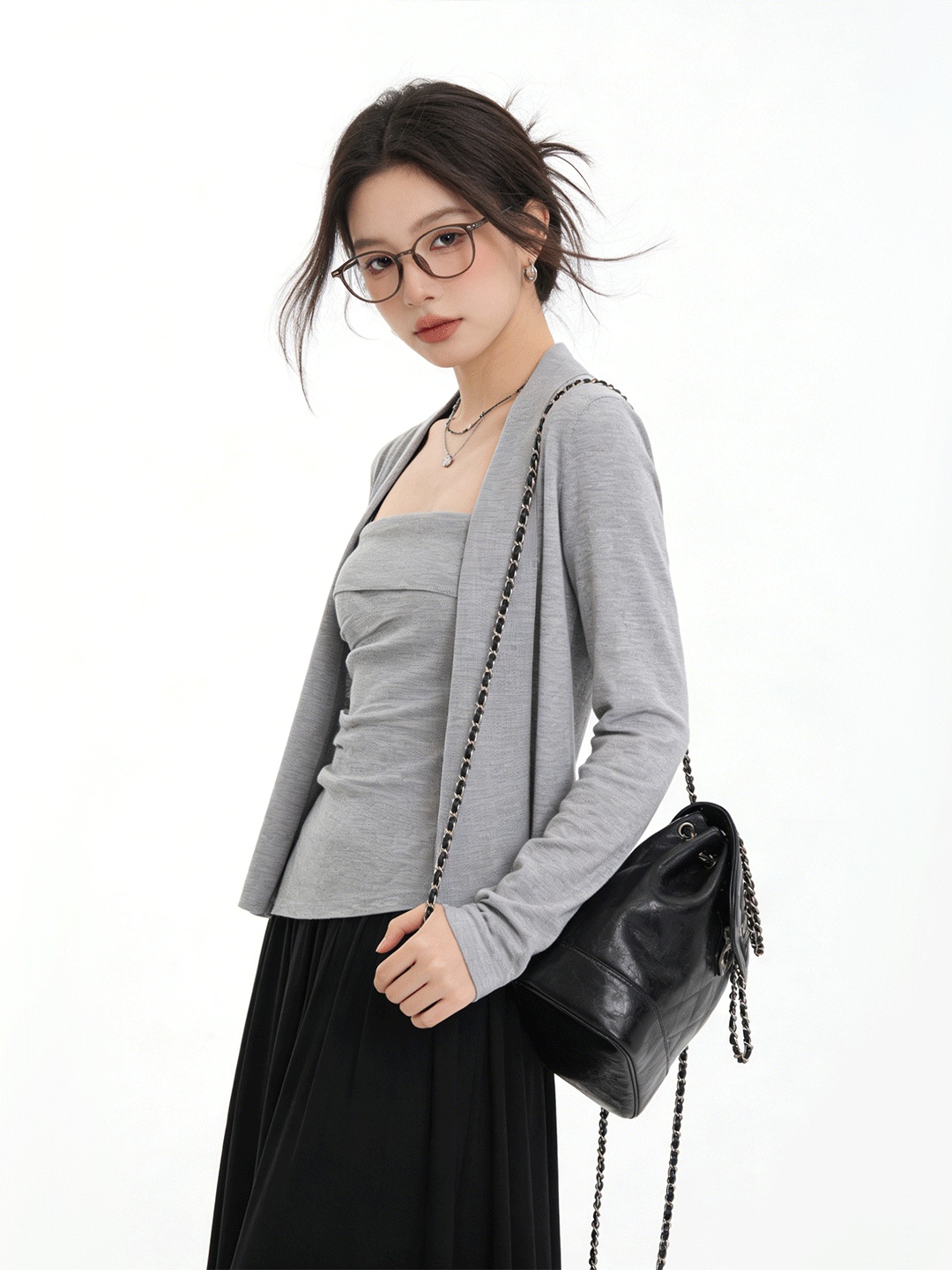 Conjunto de Cardigã Curto Tric - Lifestyle In Korean avaliação e preço