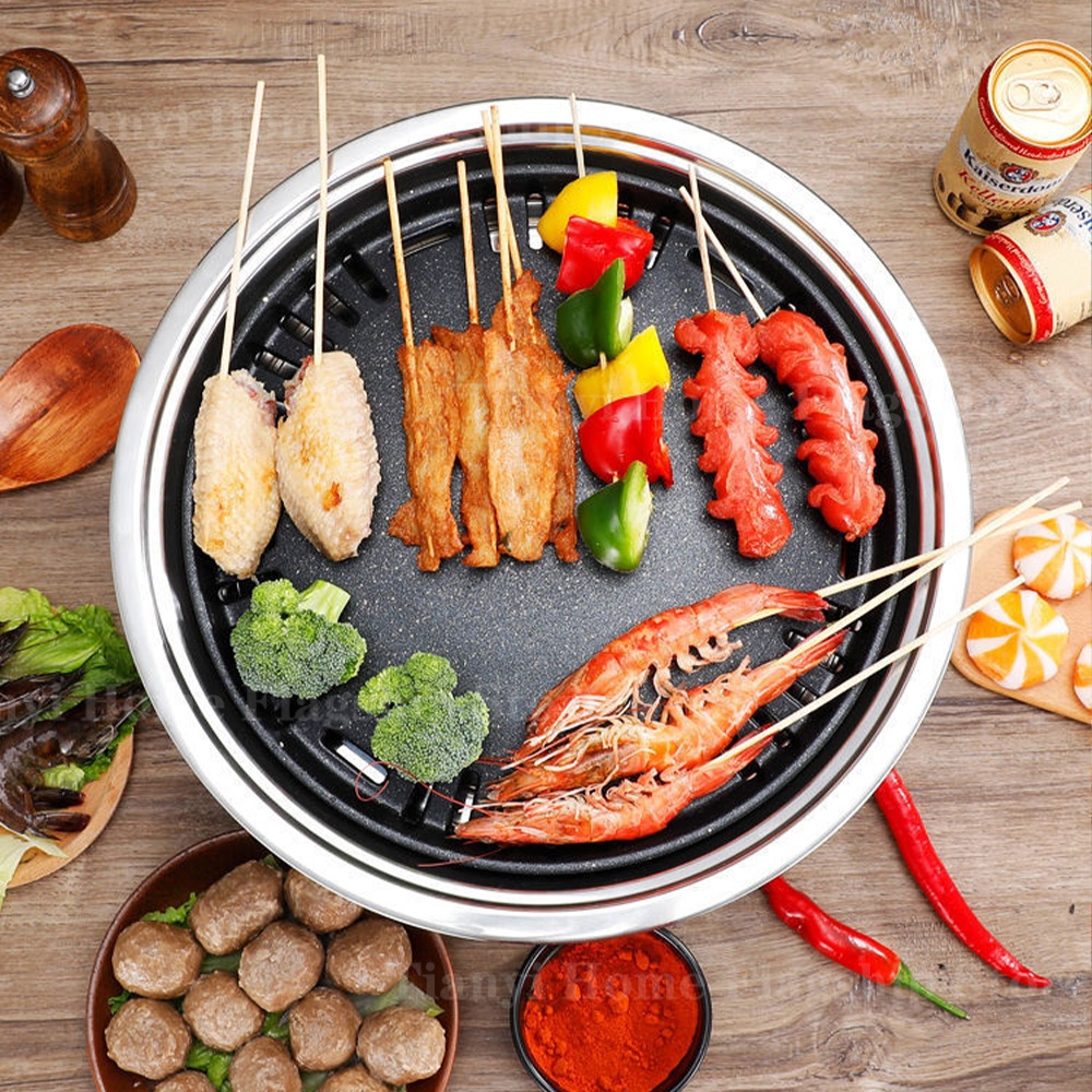Churrasqueira de Carvão em Aço - Korean Bbq Grill avaliação e preço