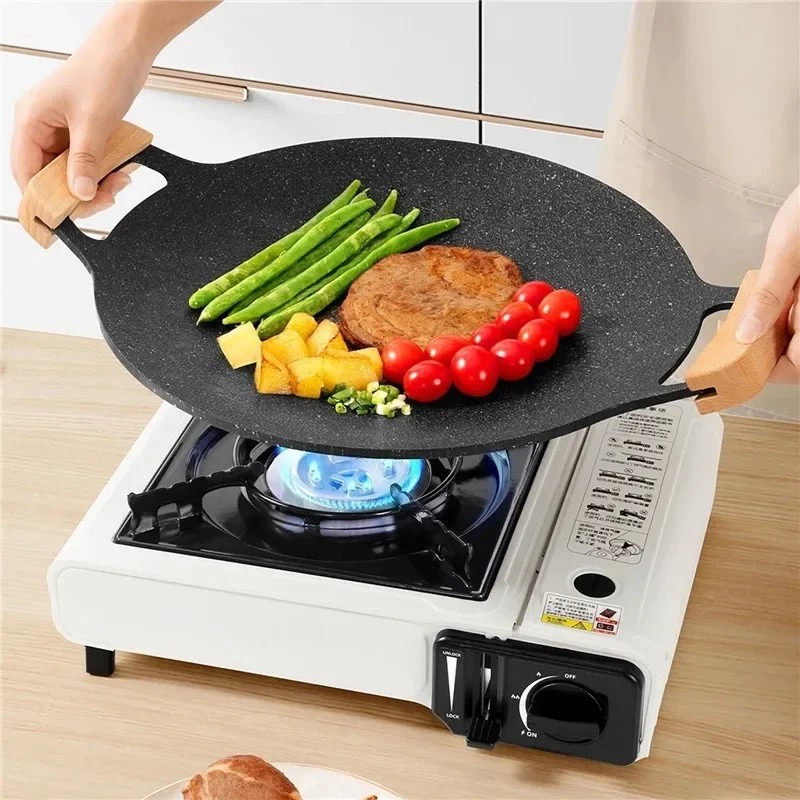 Nova panela de grelhar redonda - Korean Bbq Grill avaliação e preço