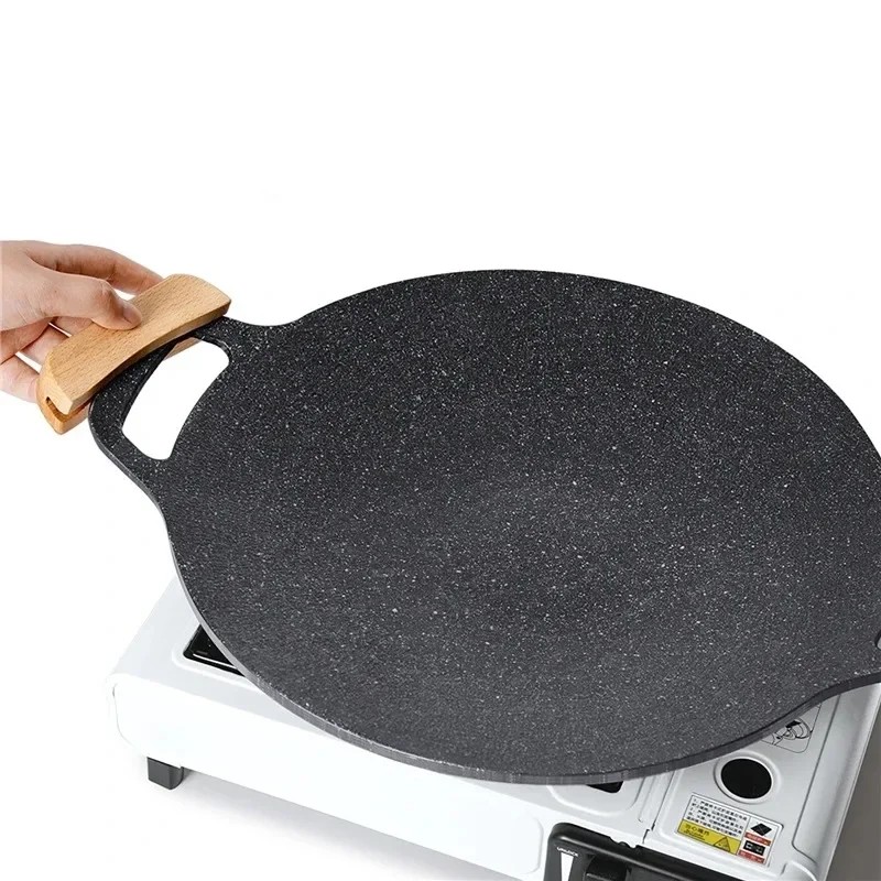 Nova panela de grelhar redonda - Korean Bbq Grill avaliação e preço